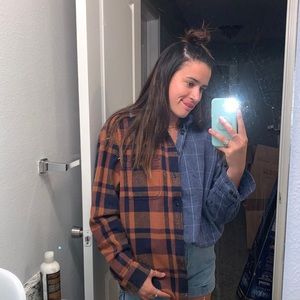 flannel split colors